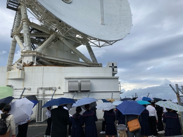 ロケット発射場で