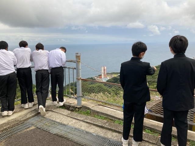 ロケット発射場で