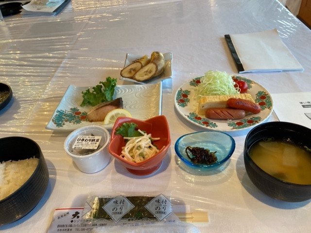 ２日目の朝をみんな元気に迎えました