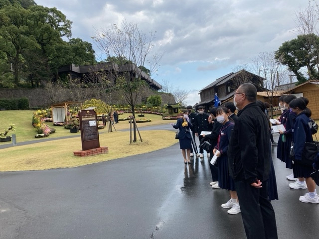 仙巌園の菊まつり